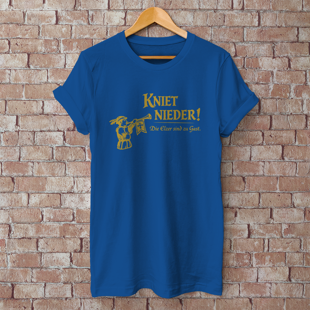 Herren T-Shirt Kniet Nieder