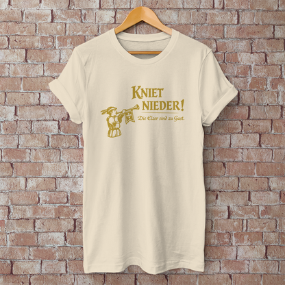 Herren T-Shirt Kniet Nieder