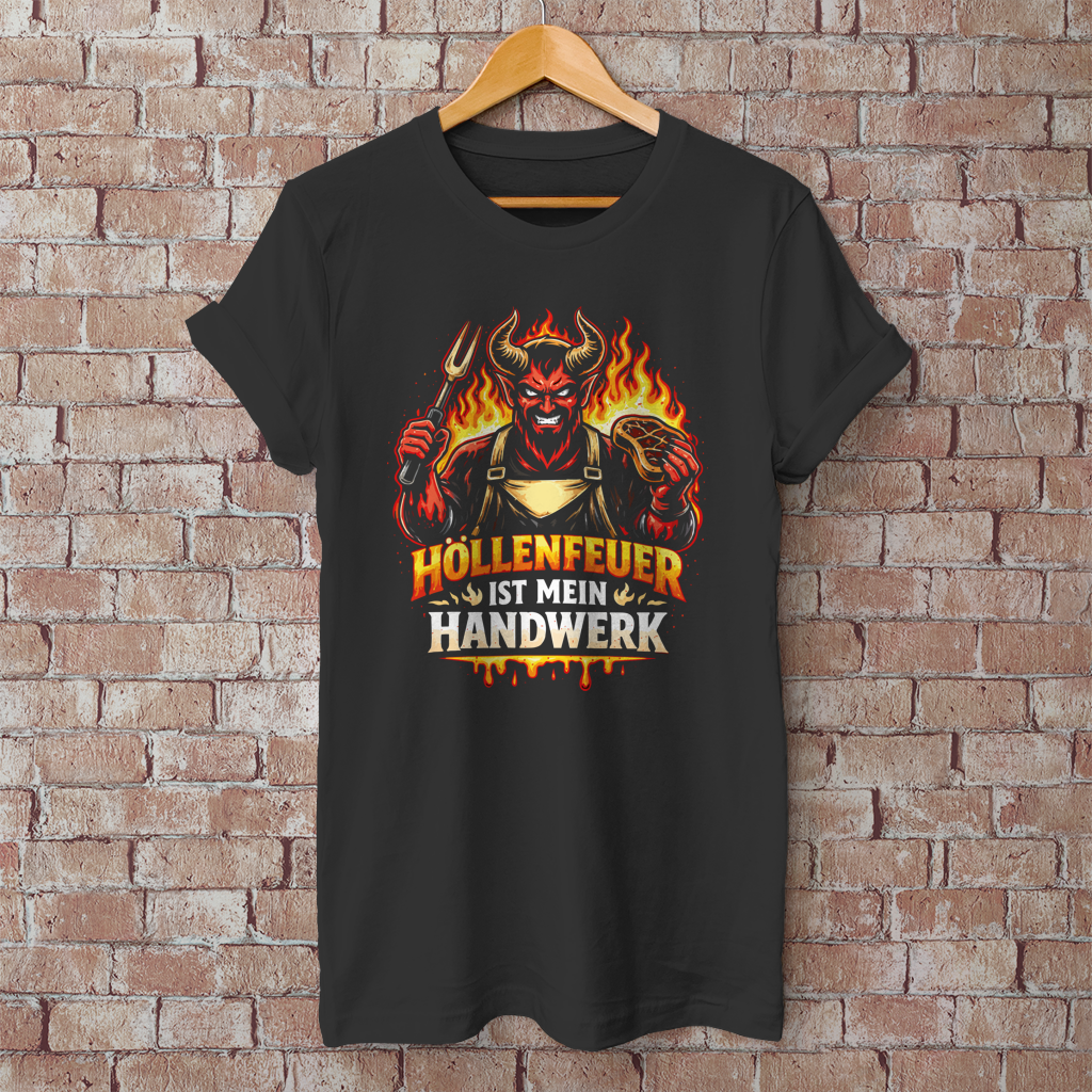 Herren T-Shirt Höllenfeuer ist mein Handwerk
