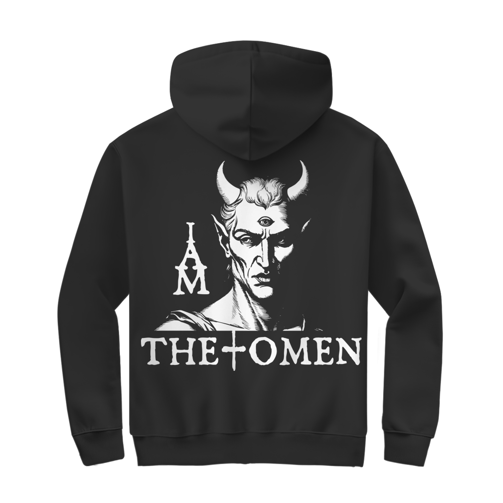Herren Zipper Hoodie I Am The Omen