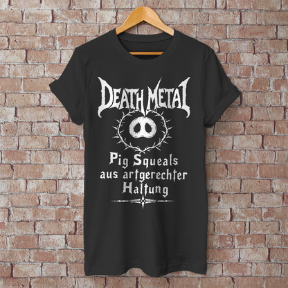 Herren T-Shirt Death Metal - Pig Squeals aus artgerechter Haltung.
