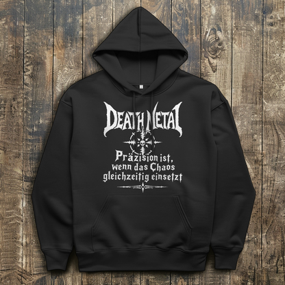 Herren Hoodie Death Metal – Präzision ist, wenn das Chaos gleichzeitig ein