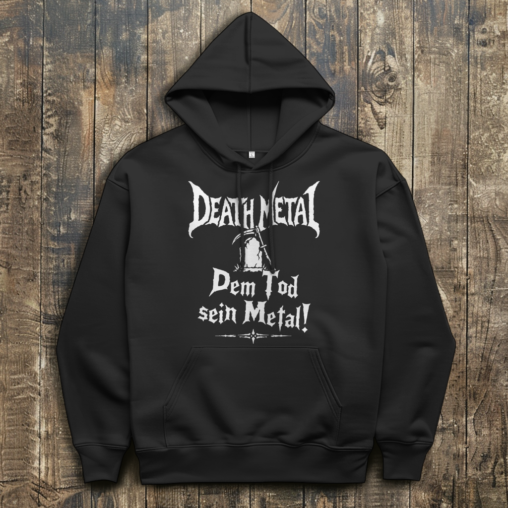Herren Hoodie Death Metal – Dem Tod sein Metal