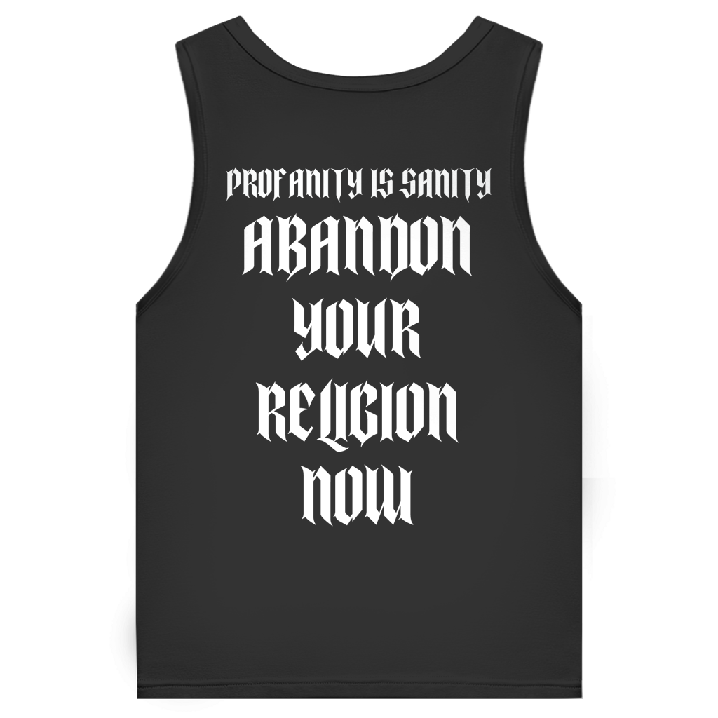 Herren Premium Tank Top Profanity Schrift