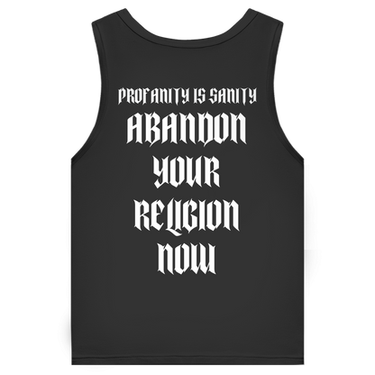 Herren Premium Tank Top Profanity Schrift