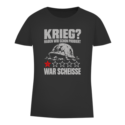 Damen Premium Bio T-Shirt  Krieg haben wir schon probiert, war scheisse