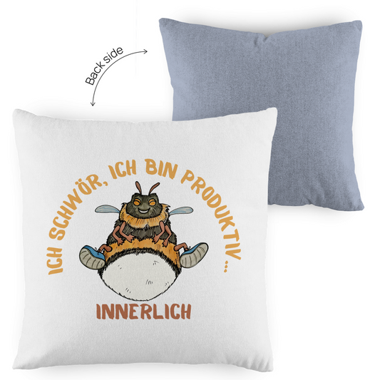 Kopfkissen zweifarbig Krabbelcrew Buddi die Hummel