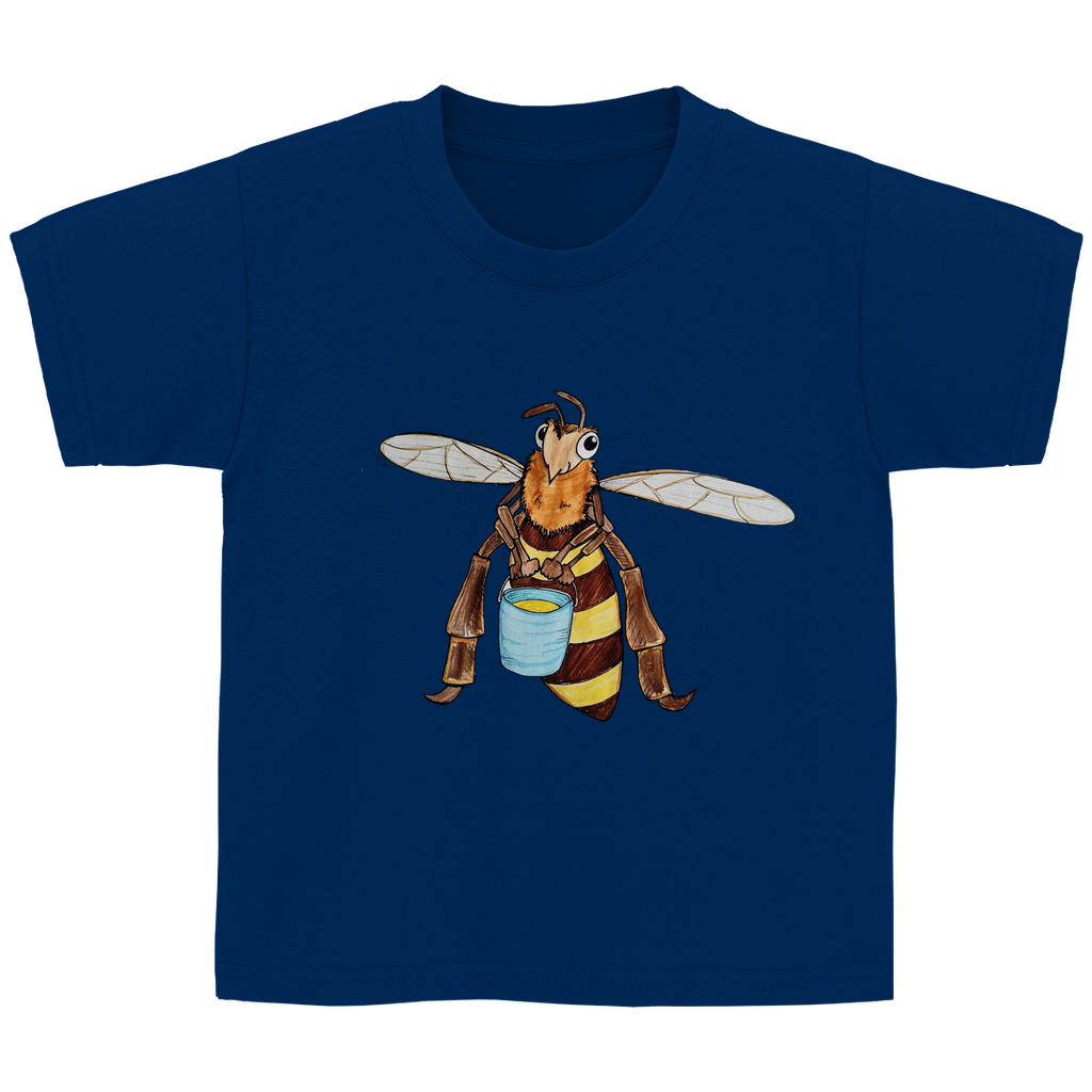 Kinder Basic T-Shirt Krabbelcrew Fleißige Biene