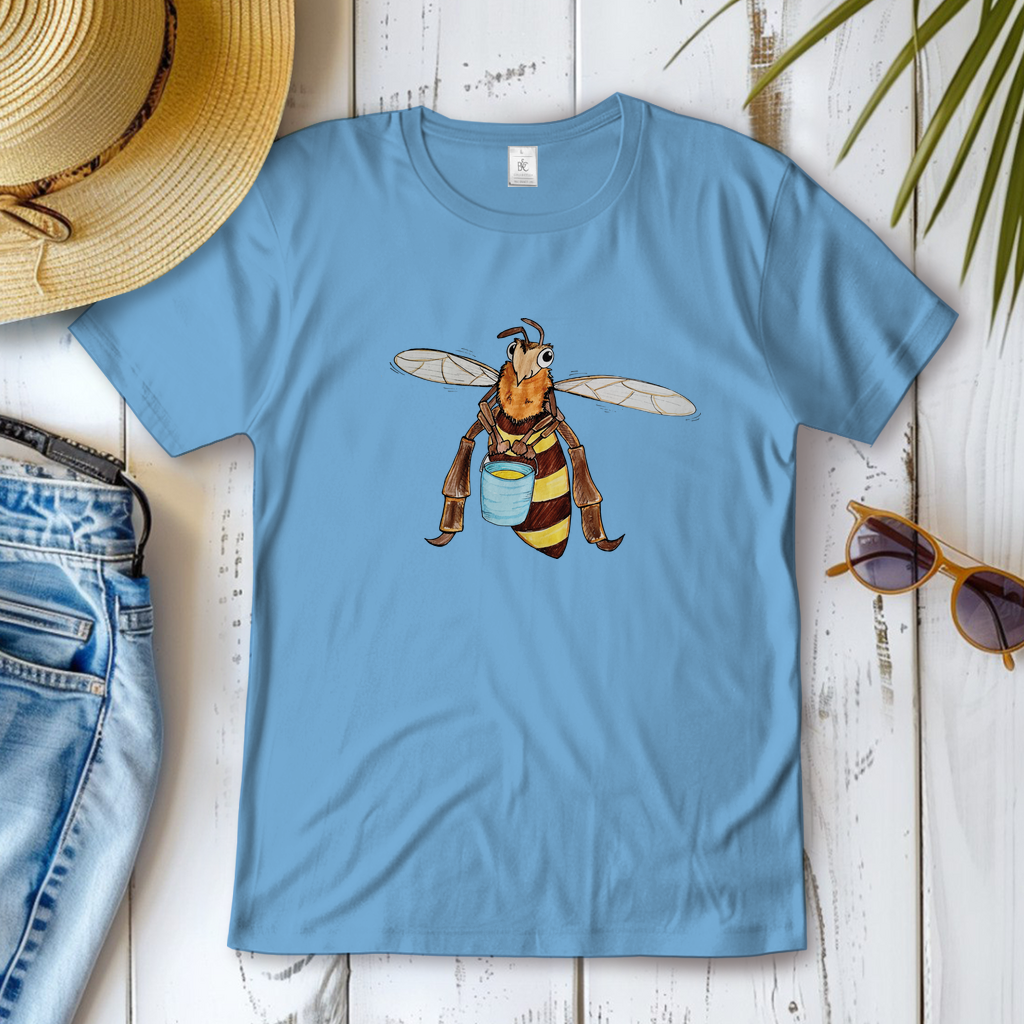 Damen T-Shirt Krabbelcrew Fleißige Biene