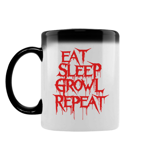 Zaubertasse Eat Sleep Growl Repeat
