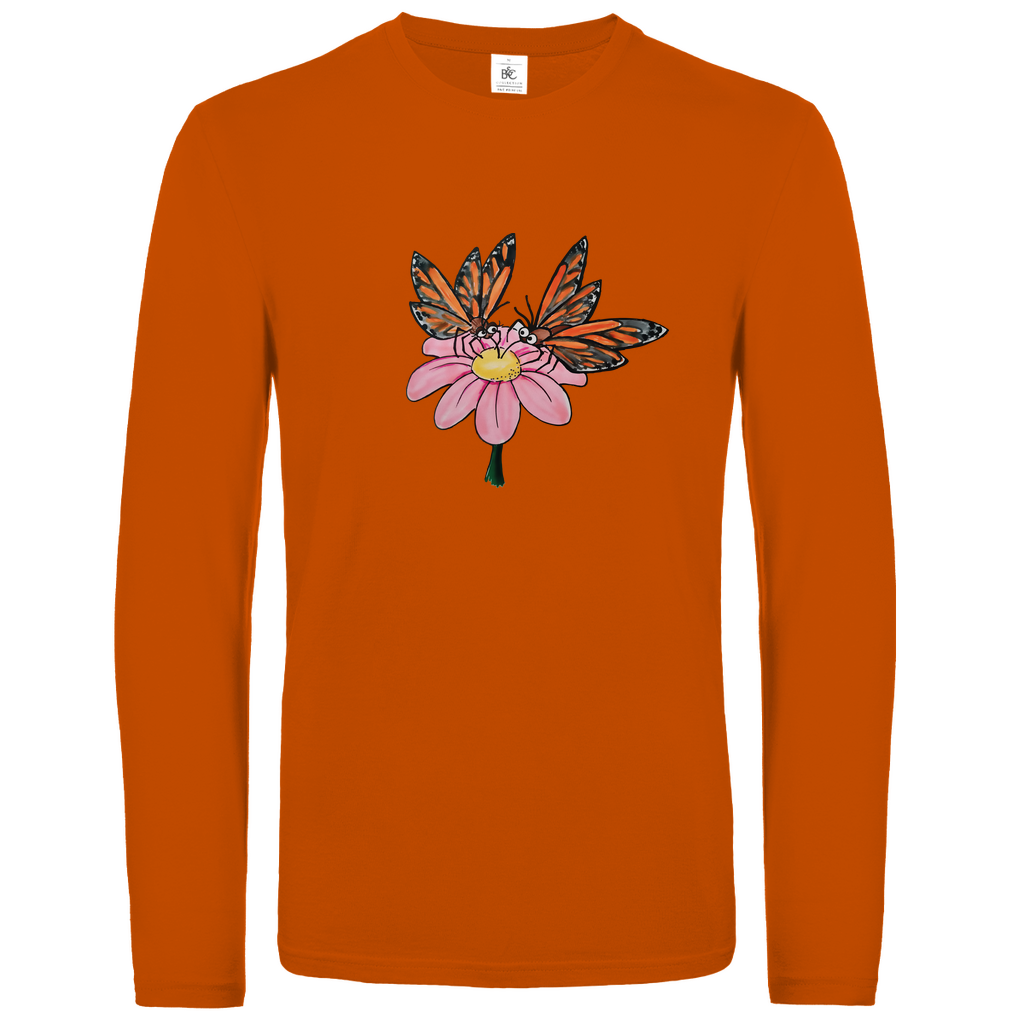 Unisex Langarmshirt Krabbelcrew Schmetterlinge