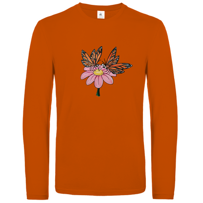Unisex Langarmshirt Krabbelcrew Schmetterlinge