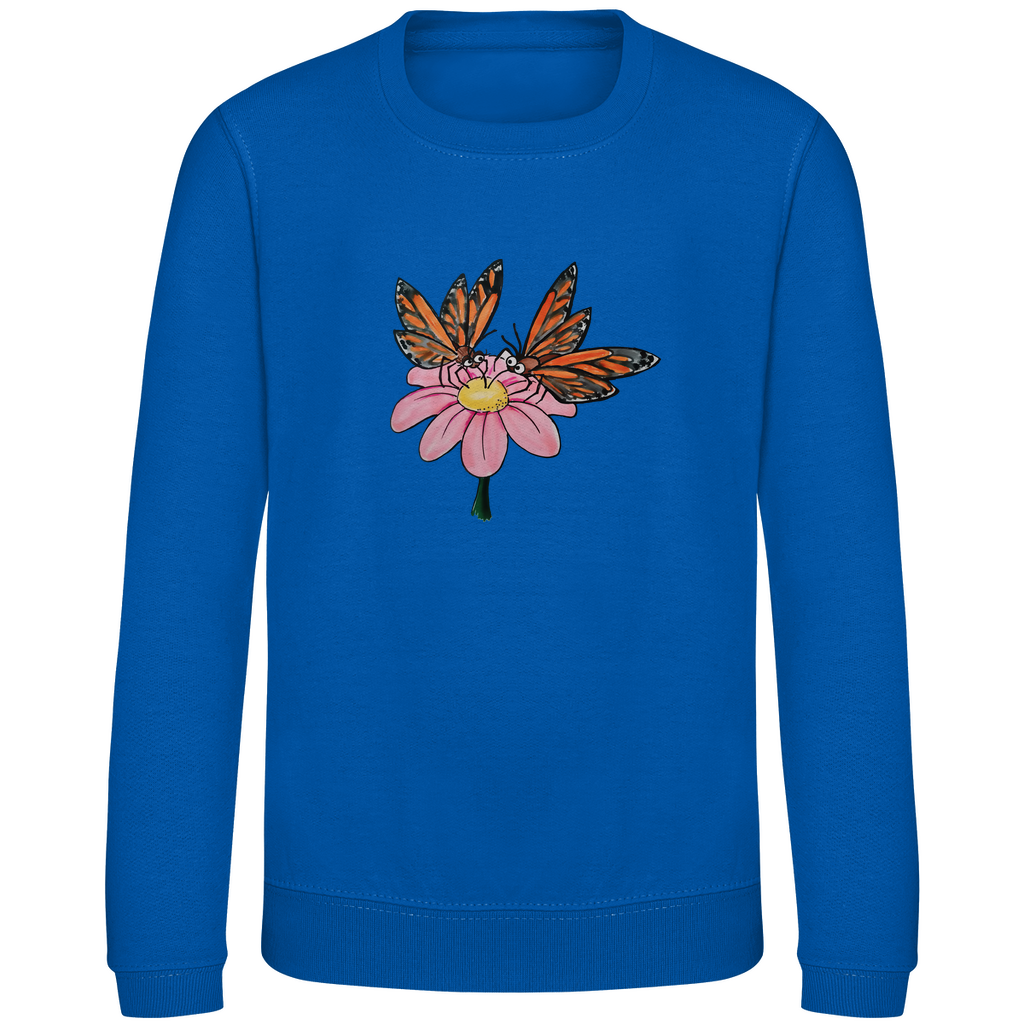 Kinder Sweatshirt Krabbelcrew Schmetterlinge