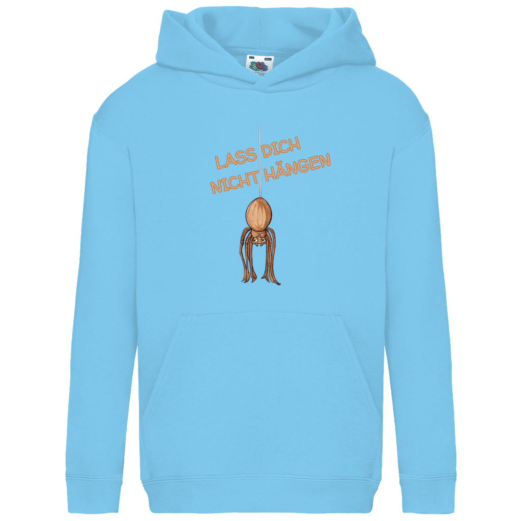 Kids Basic Hoodie Krabbelcrew Hausspinne - Lass dich nicht Hängen