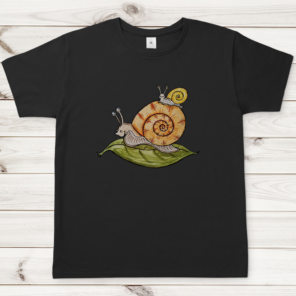 Herren T-Shirt Krabbelcrew Schnecke on Tour