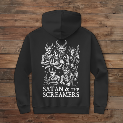 Herren Zipper Hoodie Satan & The Screamers