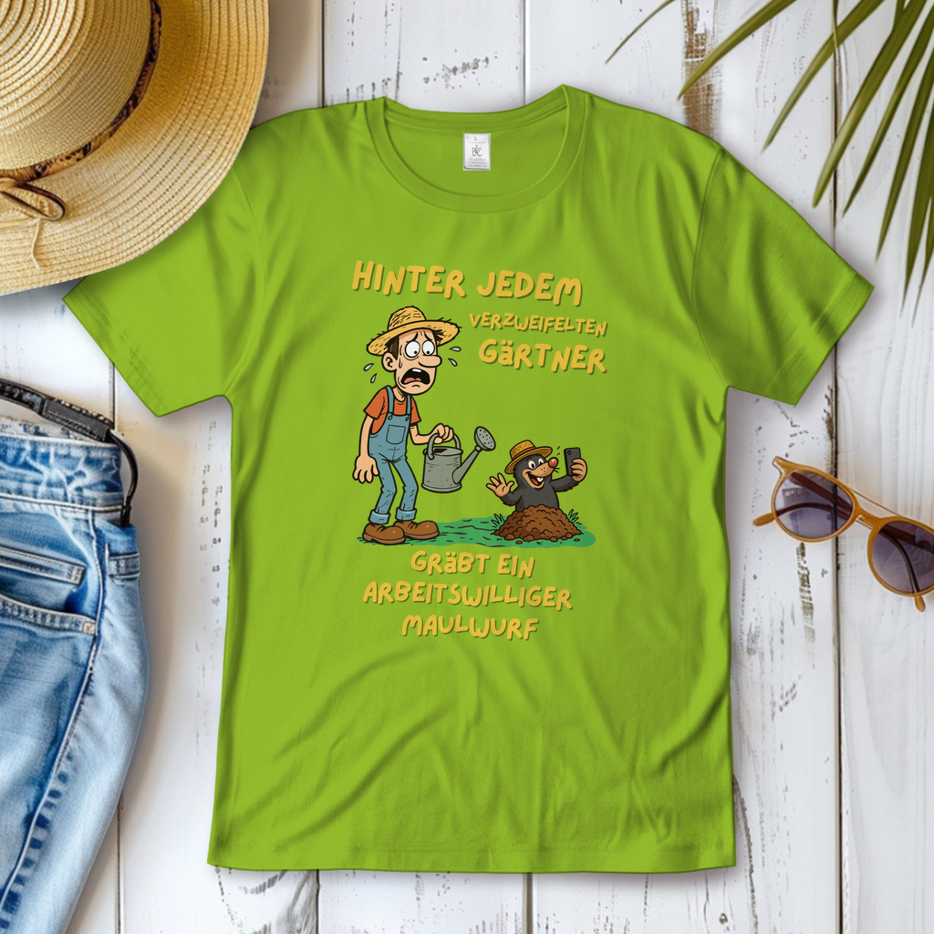 Damen T-Shirt Maulwurf  vs. Gärtner