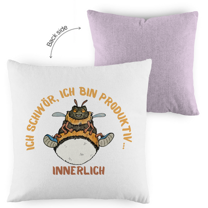 Kopfkissen zweifarbig Krabbelcrew Buddi die Hummel