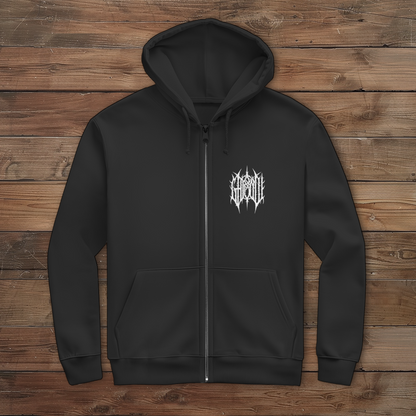 Herren Zipper Hoodie Ghooul Logo - Friedhof