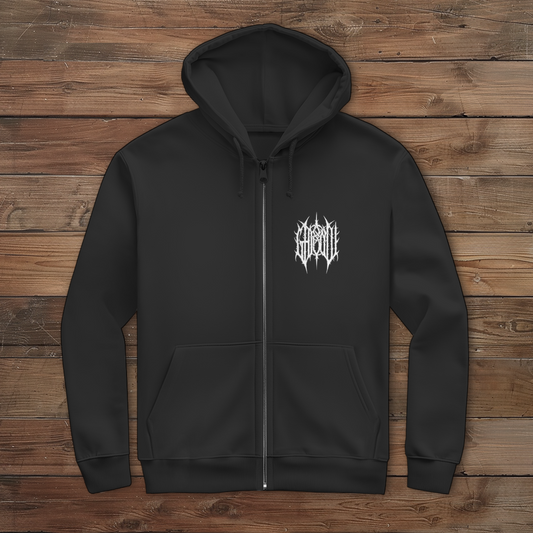 Herren Zipper Hoodie Ghooul Logo - Friedhof