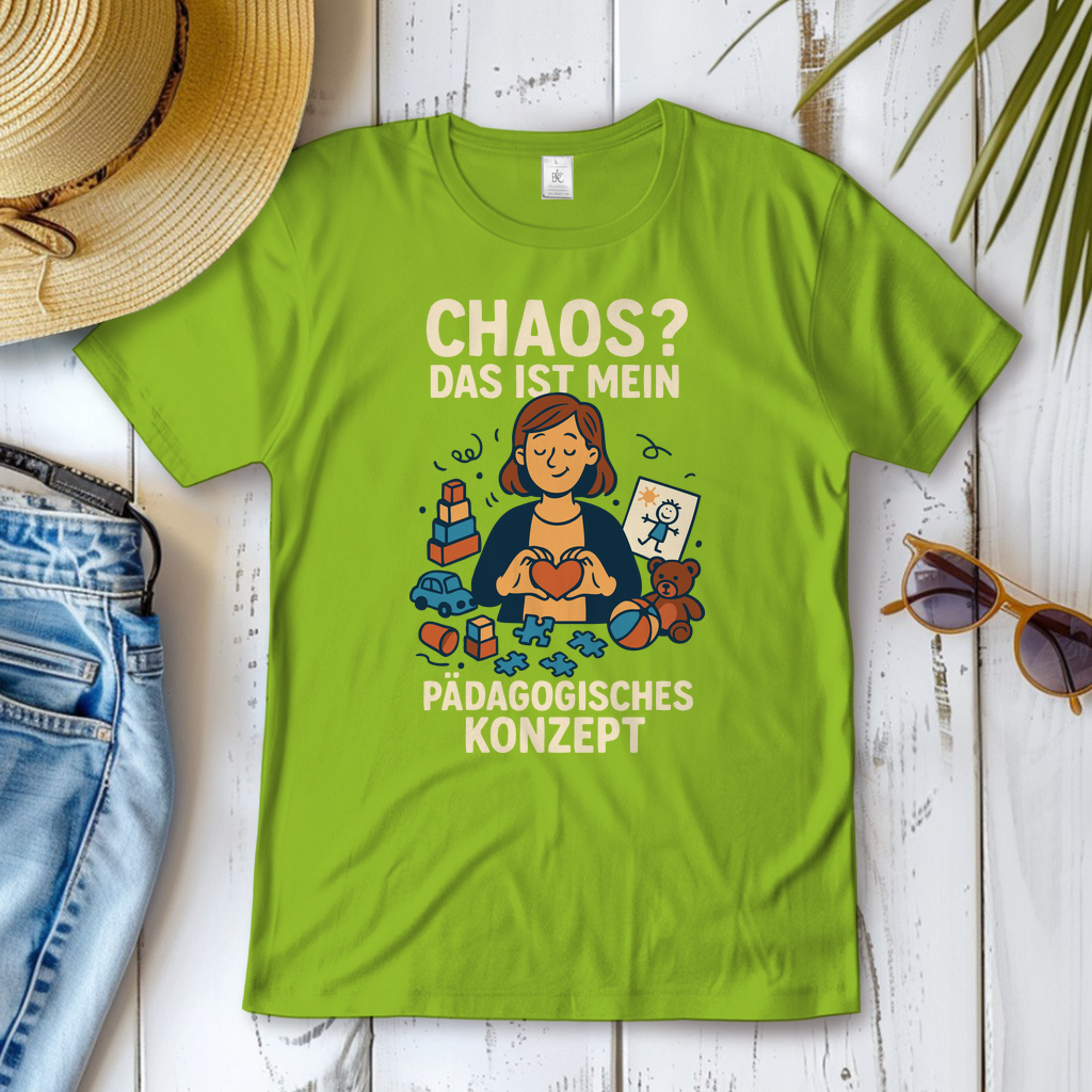Damen T-Shirt Chaos ist mein Pädagogisches Konzept