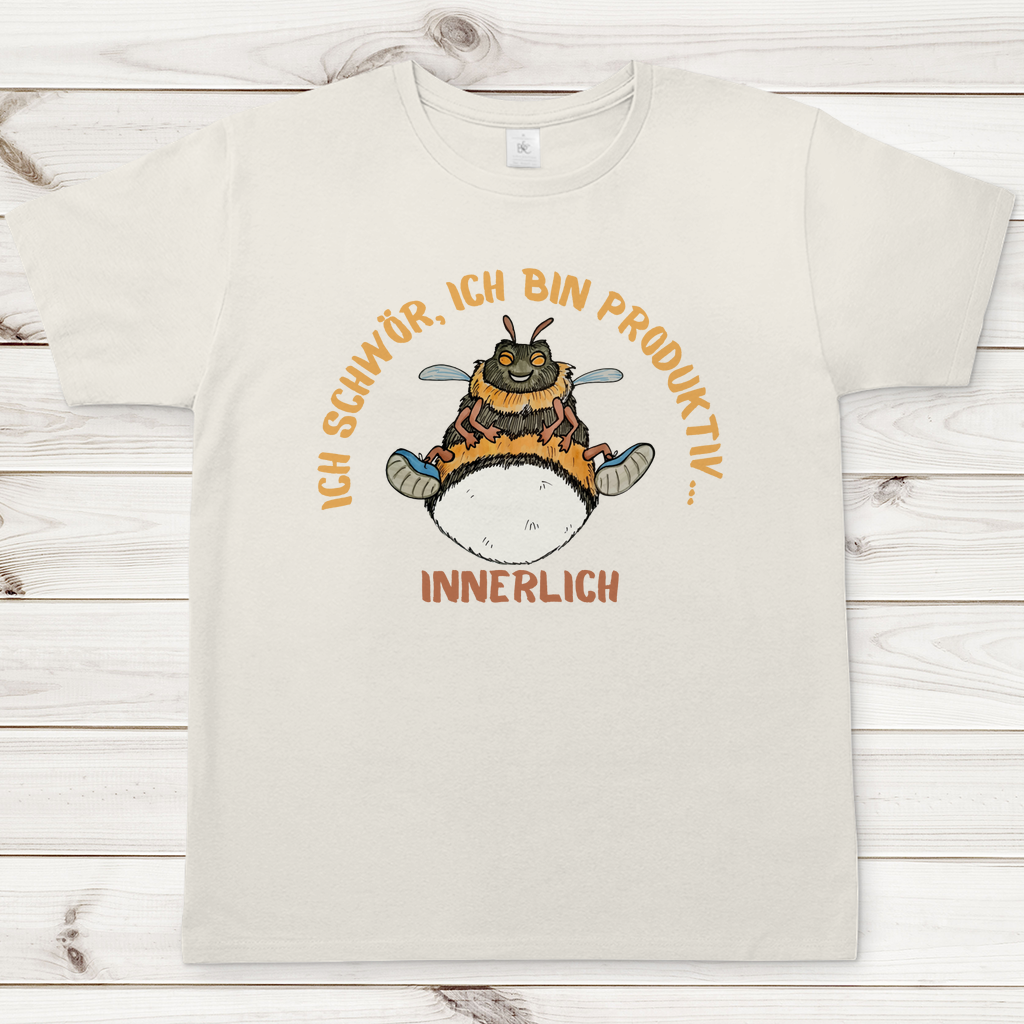 Herren T-Shirt Krabbelcrew Buddi die Hummel