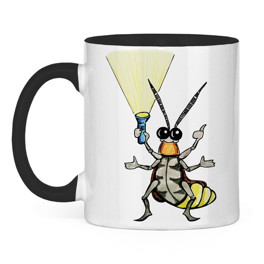 Tasse zweifarbig Krabbelcrew Gerti Glühwürmchen