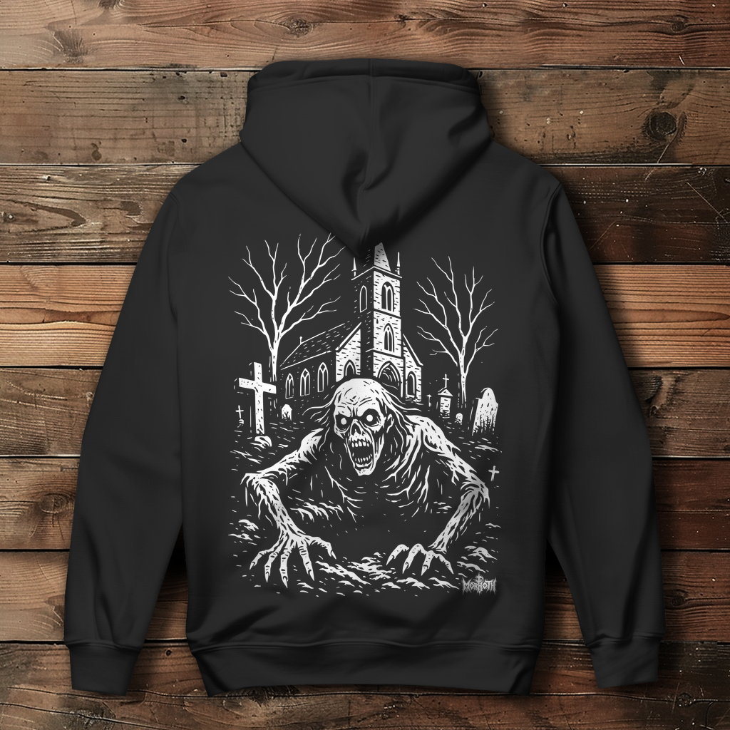 Damen Hoodie Ghooul Logo - Friedhof