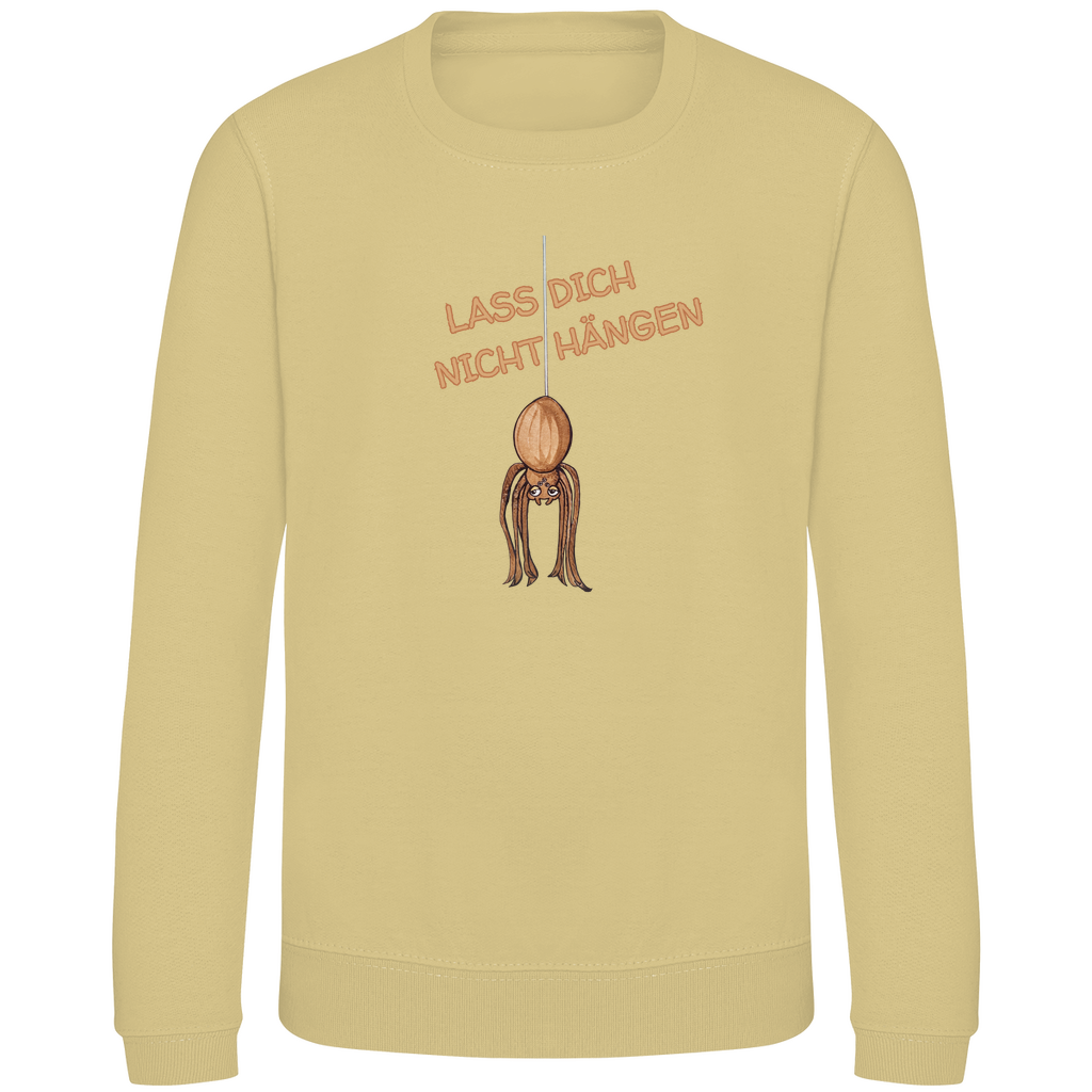 Kinder Sweatshirt Krabbelcrew Hausspinne - Lass dich nicht Hängen