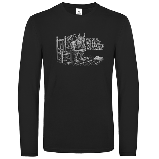 Unisex Langarmshirt Wo zur Hölle ist die letzte Schraube?