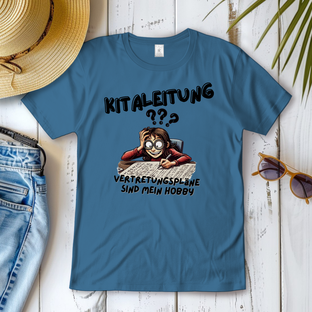 Damen T-Shirt Kitaleitung - Vertretungspläne sind mein Hobby