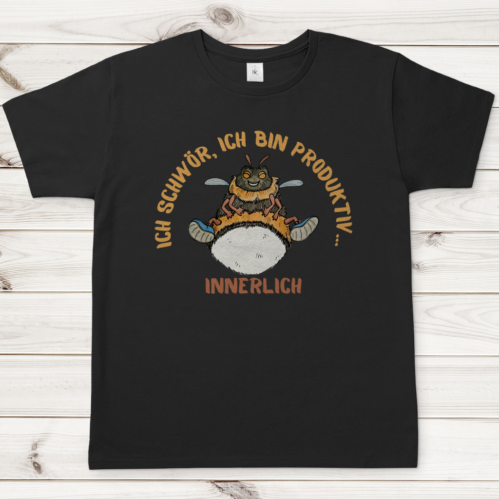 Herren T-Shirt Krabbelcrew Buddi die Hummel