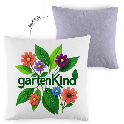 Kopfkissen zweifarbig Gartenkind