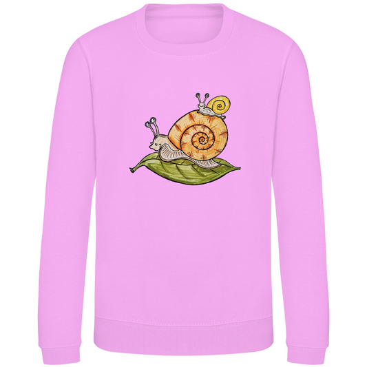 Kinder Sweatshirt Krabbelcrew Schnecke on Tour