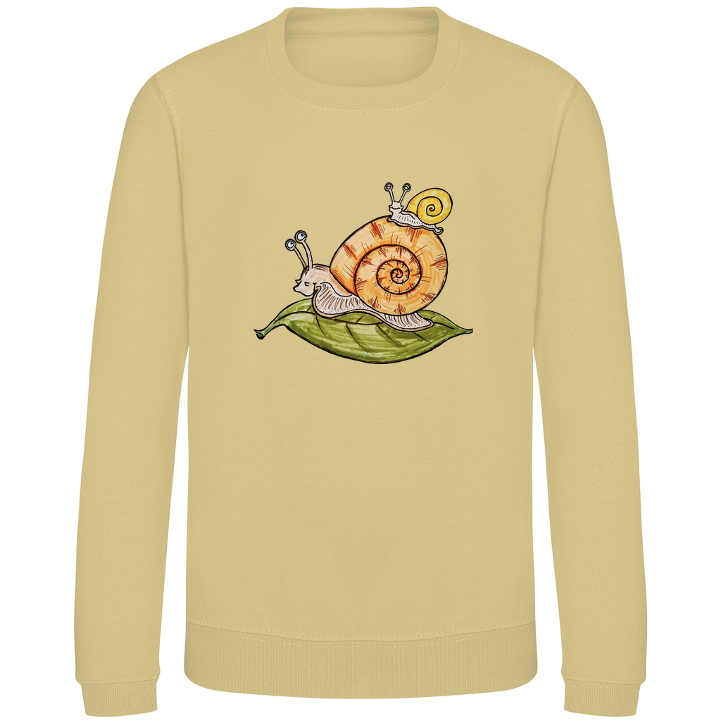 Kinder Sweatshirt Krabbelcrew Schnecke on Tour