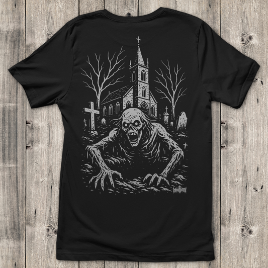 Damen T-Shirt Ghooul Logo - Friedhof