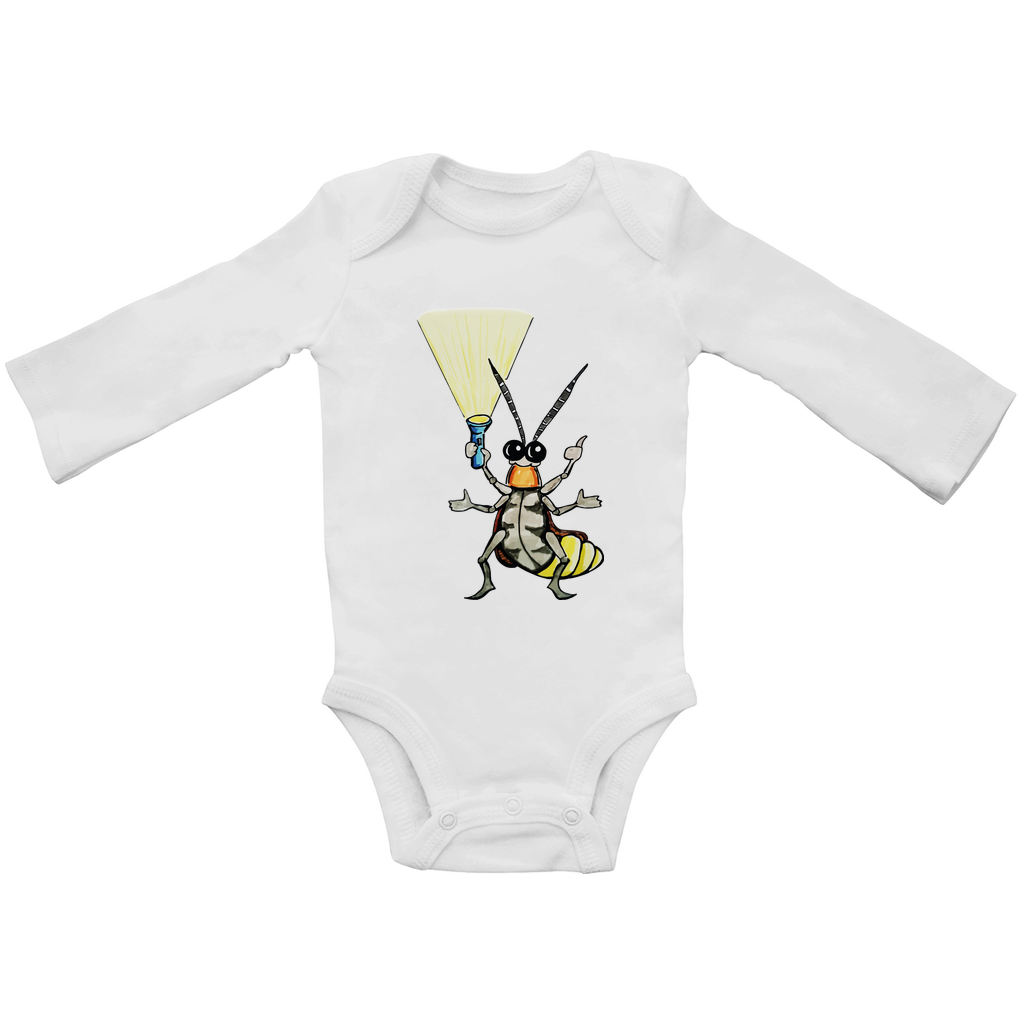 Baby Bio Bodysuite Langarm Krabbelcrew Gerti Glühwürmchen