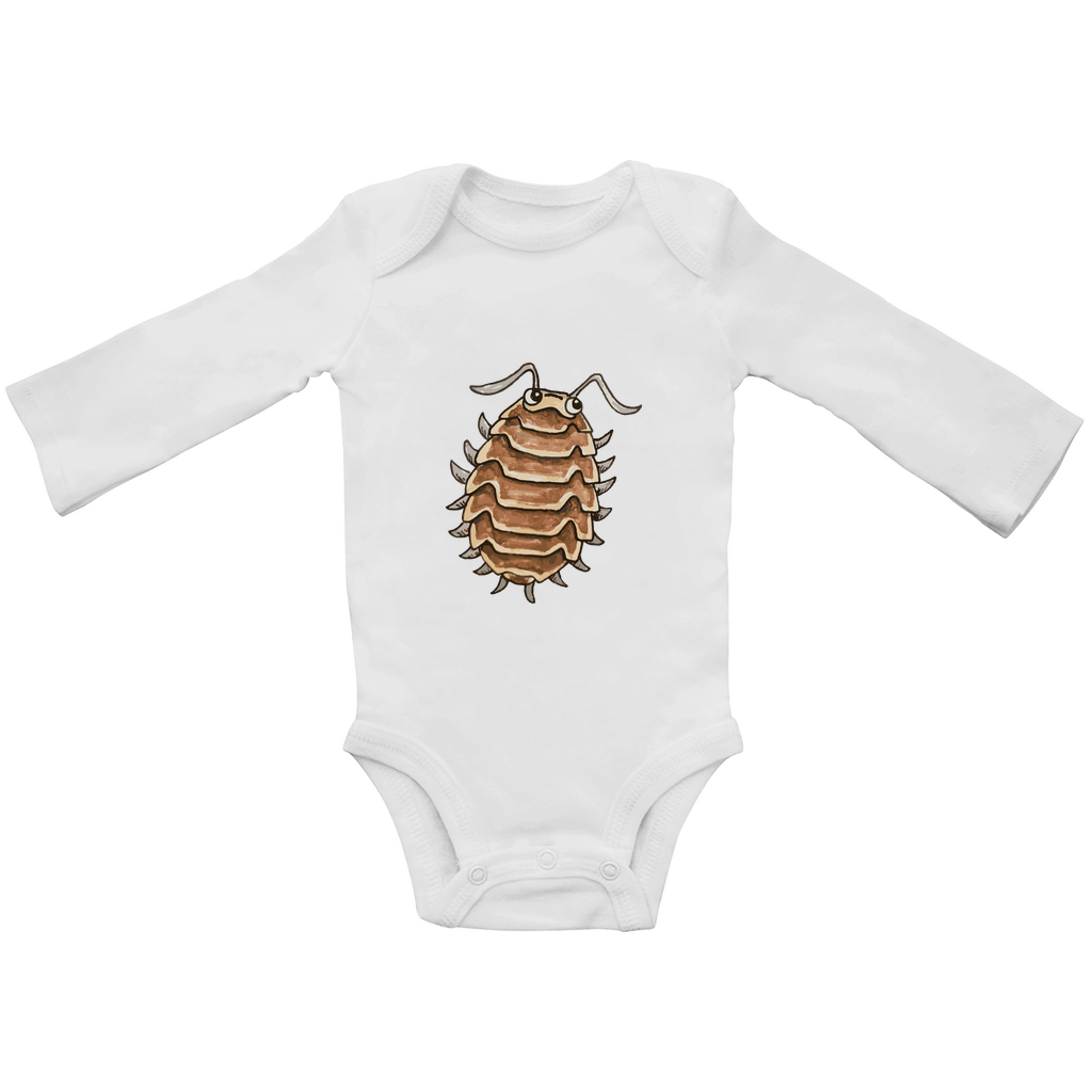 Baby Bio Bodysuite Langarm Krabbelcrew Kellerassel