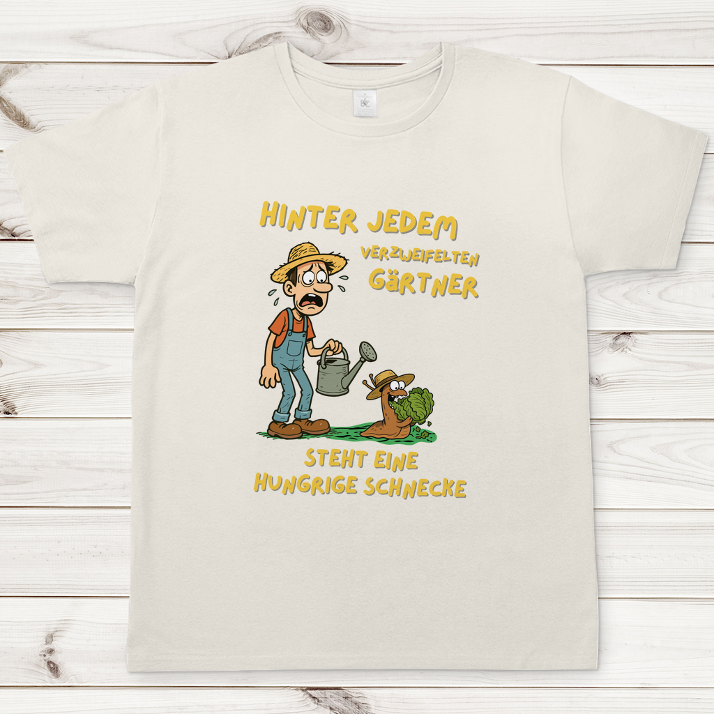 Herren T-Shirt Schnecke vs. Gärtner