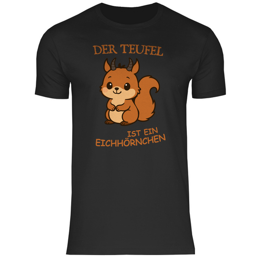 Herren T-Shirt Teufel Eichhörnchen