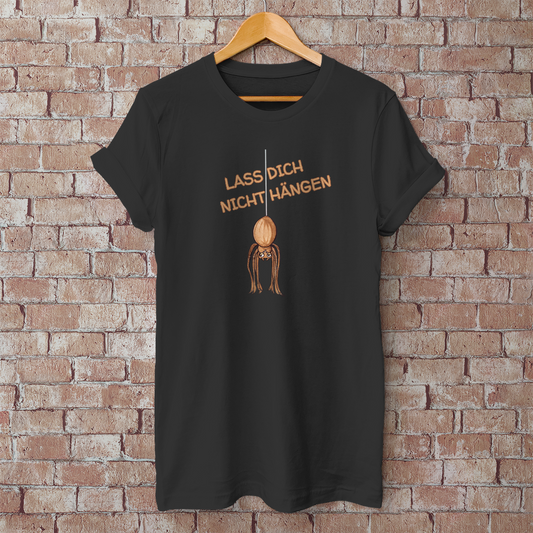 Herren T-Shirt Krabbelcrew Hausspinne - Lass dich nicht Hängen