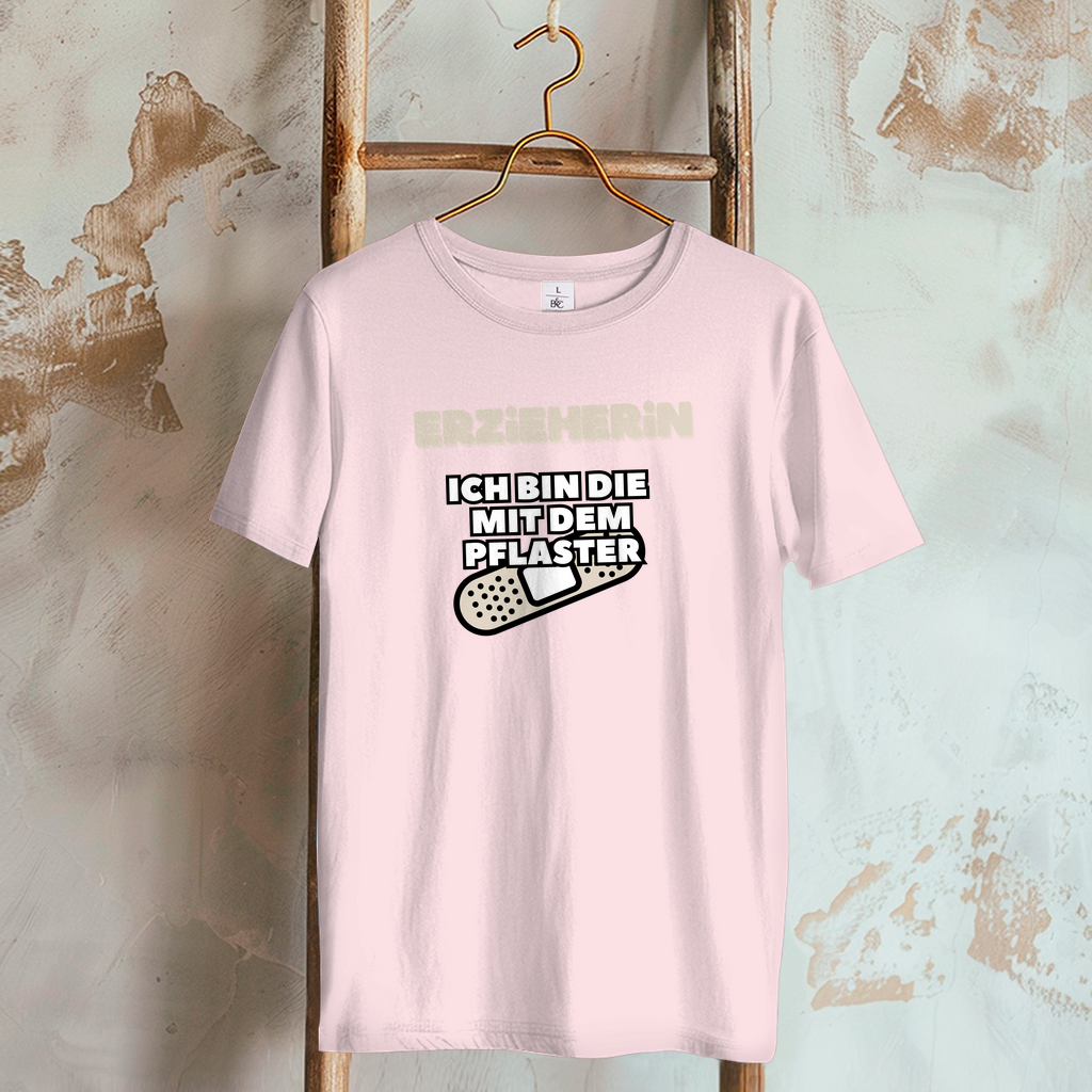 Damen T-Shirt Erzieherin - Ich bin die mit dem Pflaster
