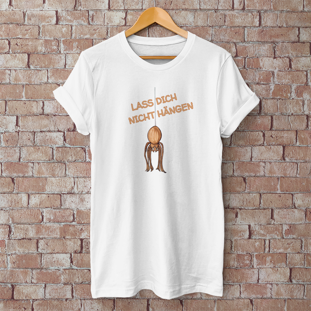 Herren T-Shirt Krabbelcrew Hausspinne - Lass dich nicht Hängen