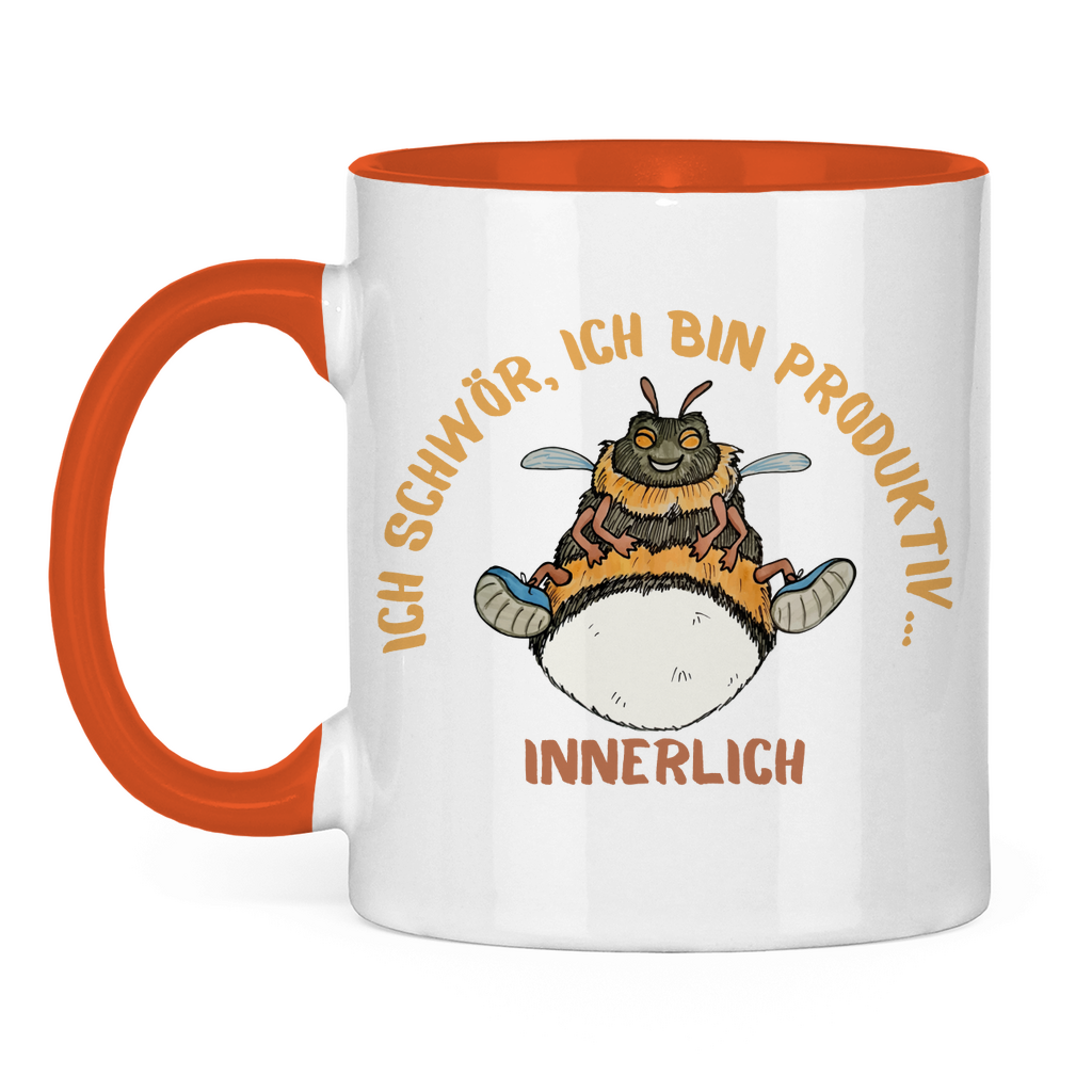 Tasse zweifarbig Krabbelcrew Buddi die Hummel