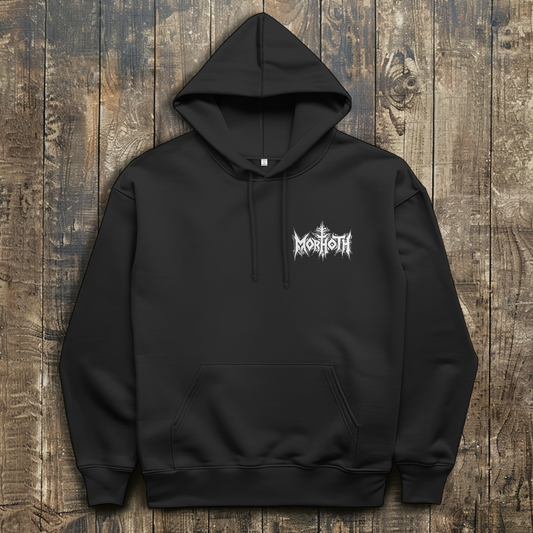 Herren Hoodie Wald bei aufziehendem Wind