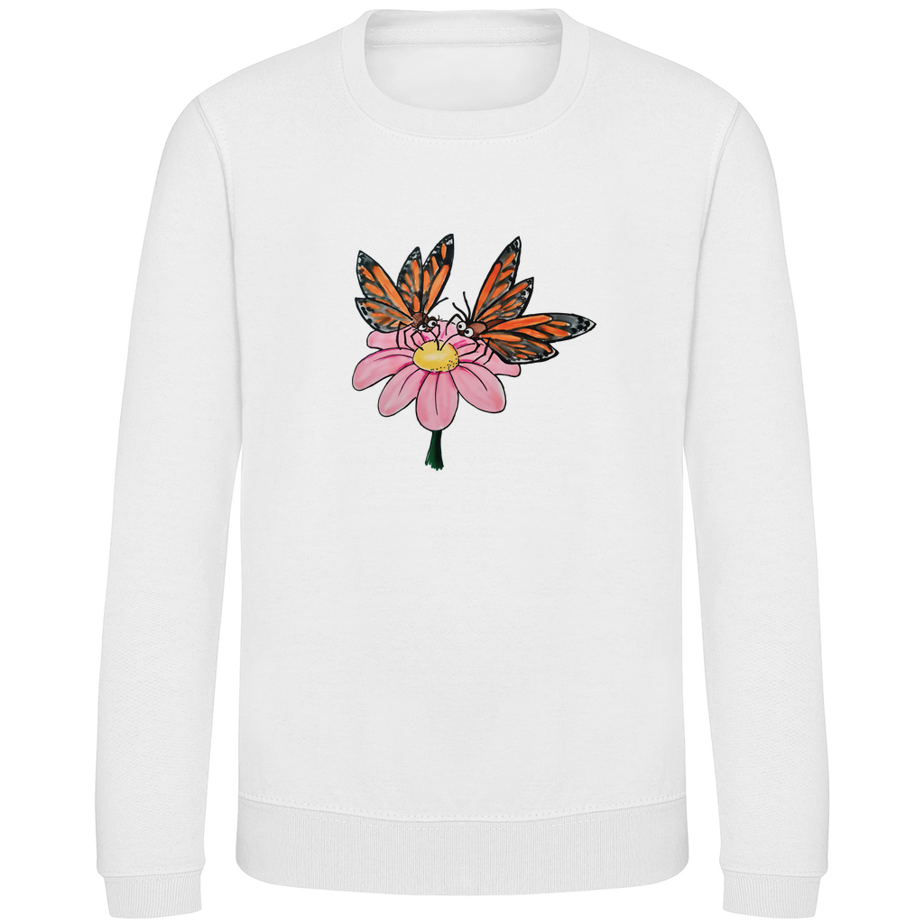 Kinder Sweatshirt Krabbelcrew Schmetterlinge