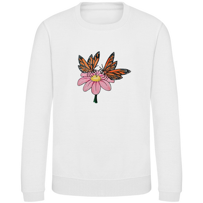 Kinder Sweatshirt Krabbelcrew Schmetterlinge