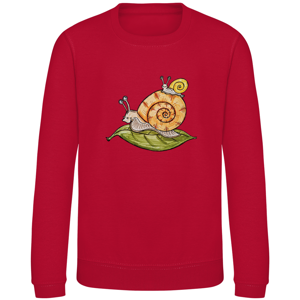 Kinder Sweatshirt Krabbelcrew Schnecke on Tour