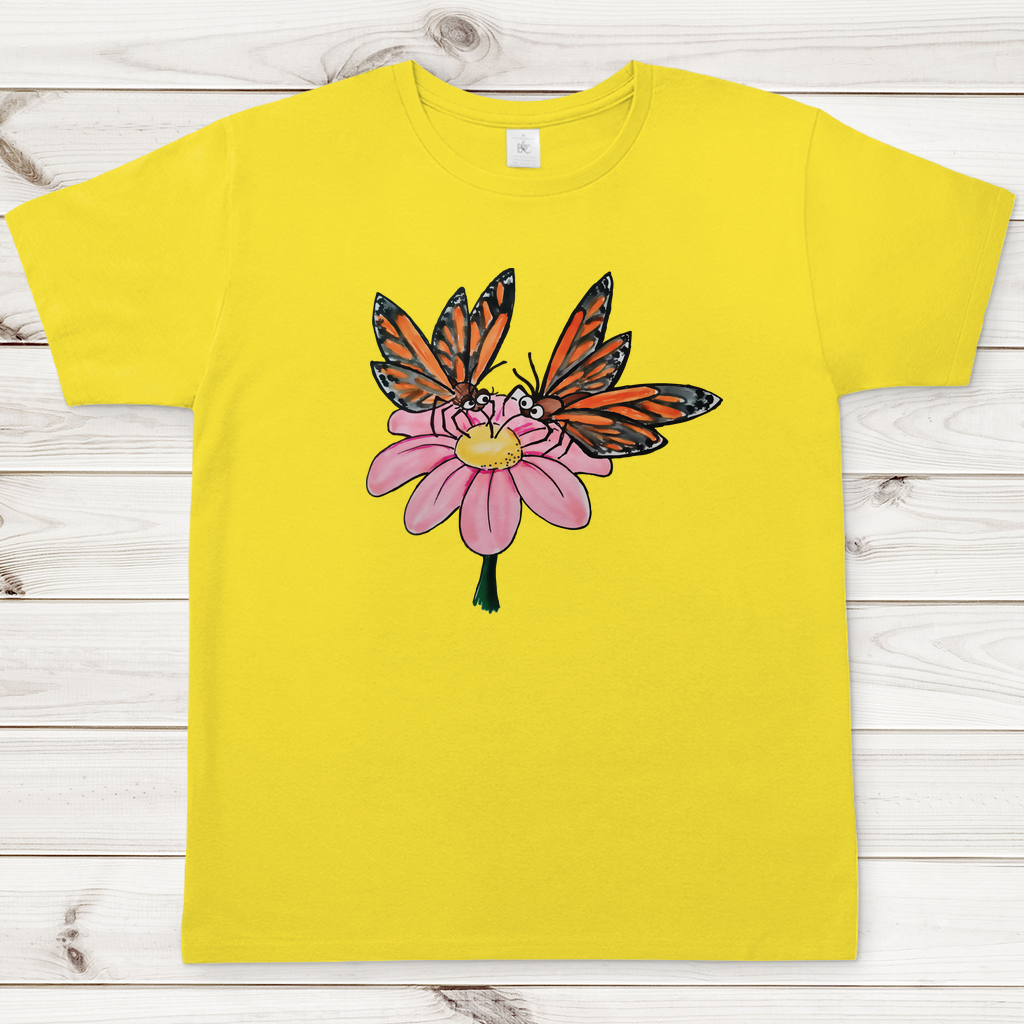 Herren T-Shirt Krabbelcrew Schmetterlinge