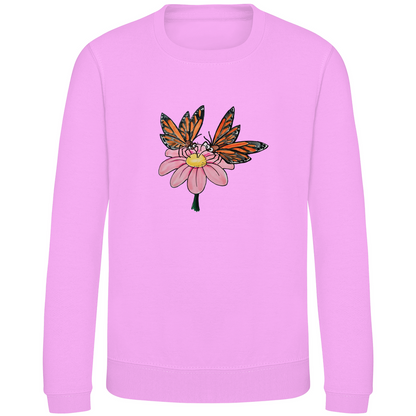 Kinder Sweatshirt Krabbelcrew Schmetterlinge